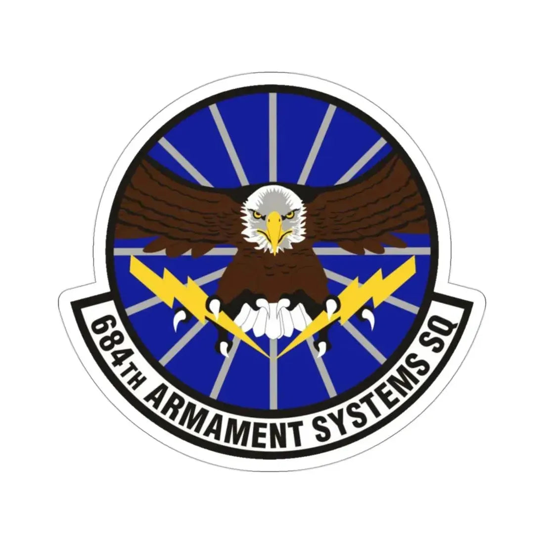 684th Armament Systems Squadron (U.S. Air Force) STICKER Vinyl Die-Cut Decal - The Sticker Space