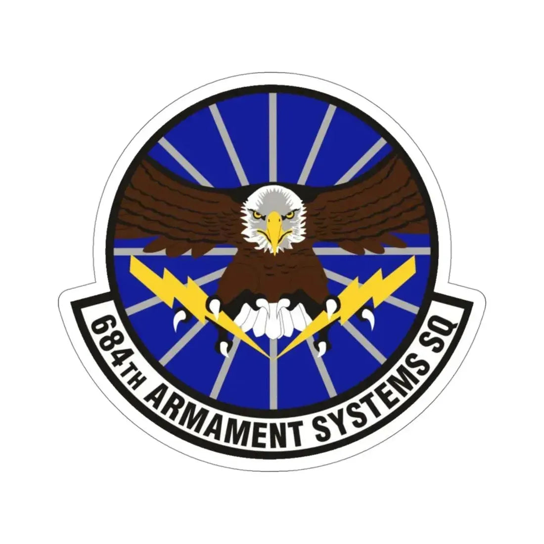 684th Armament Systems Squadron (U.S. Air Force) STICKER Vinyl Die-Cut Decal - The Sticker Space