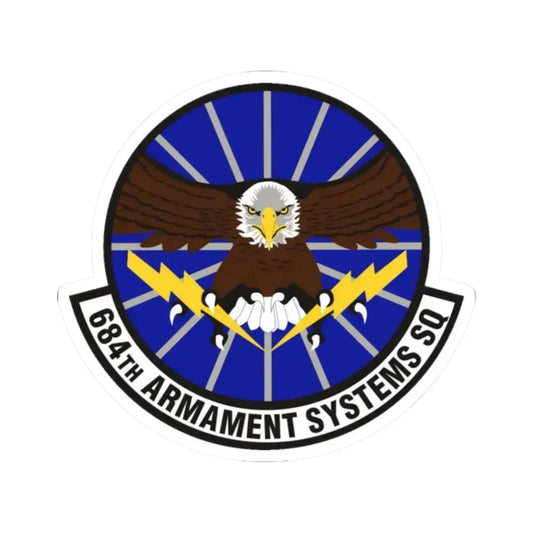 684th Armament Systems Squadron (U.S. Air Force) STICKER Vinyl Kiss-Cut Decal 2 Inch White - The Sticker Space