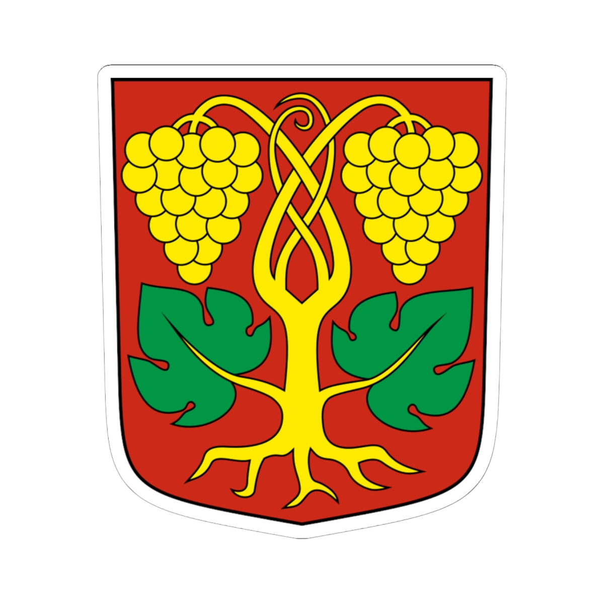 Raron-blazon (Switzerland) (Coat of Arms) STICKER Vinyl Kiss-Cut Decal