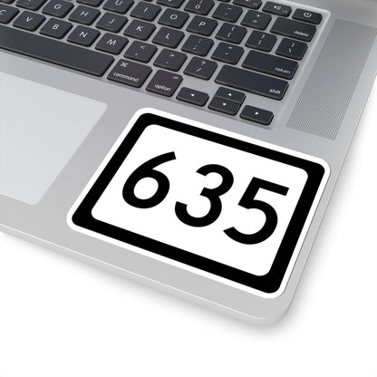 WV-635 (Virginia) (Road Sign) STICKER Vinyl Kiss-Cut Decal