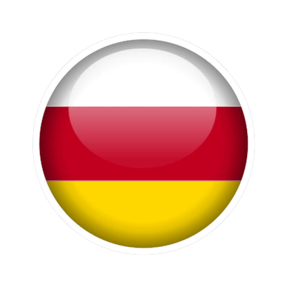Flag orb North Ossetia (Russia) STICKER Vinyl Kiss-Cut Decal