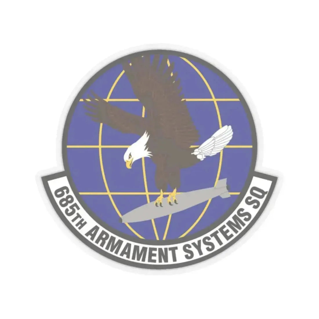 685th Armament Systems Squadron (U.S. Air Force) STICKER Vinyl Kiss-Cut Decal 2 Inch Transparent - The Sticker Space