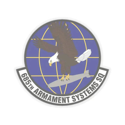 685th Armament Systems Squadron (U.S. Air Force) STICKER Vinyl Kiss-Cut Decal 4 Inch Transparent - The Sticker Space
