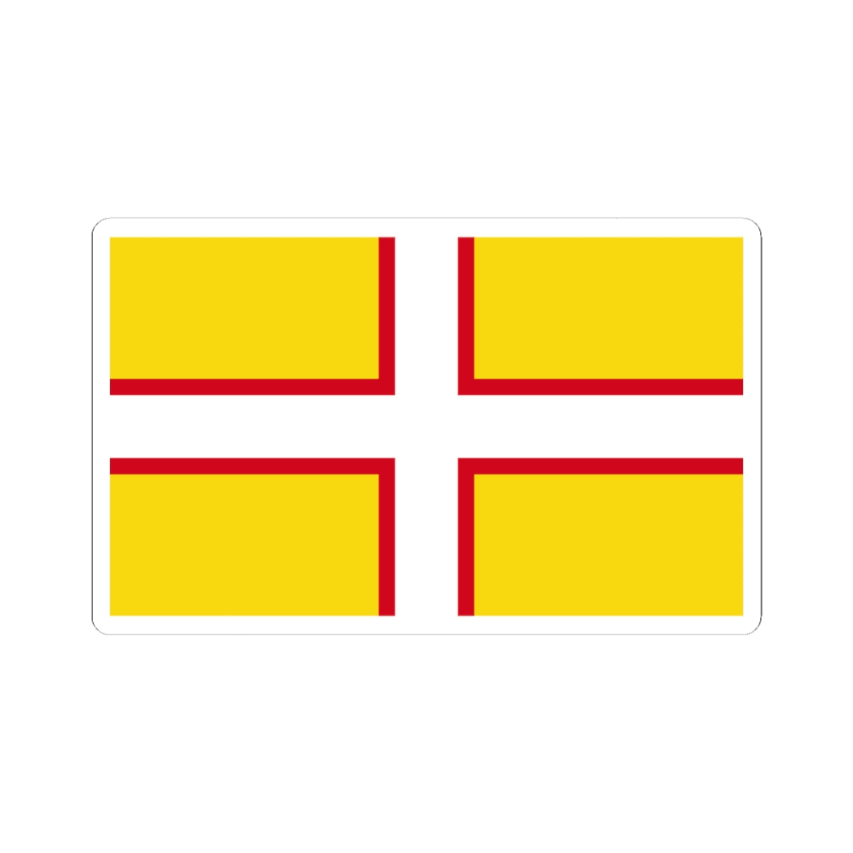 Flag of Dorset (England) STICKER Vinyl Kiss-Cut Decal