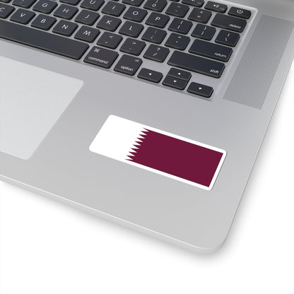 Flag of Qatar 1949-1971 (Qatar) STICKER Vinyl Kiss-Cut Decal