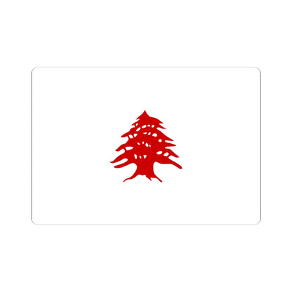 Flag of the Red Cedar (Lebanon) STICKER Vinyl Kiss-Cut Decal