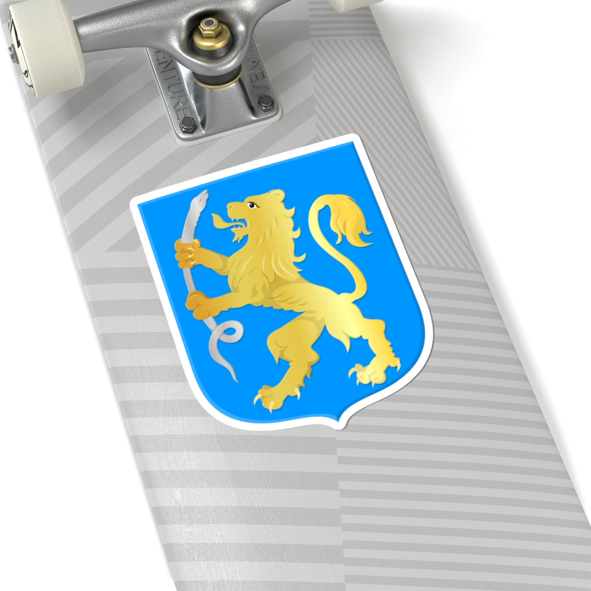 Aalsmeer alternatief wapen (Netherlands) (Coat of Arms) STICKER Vinyl Kiss-Cut Decal