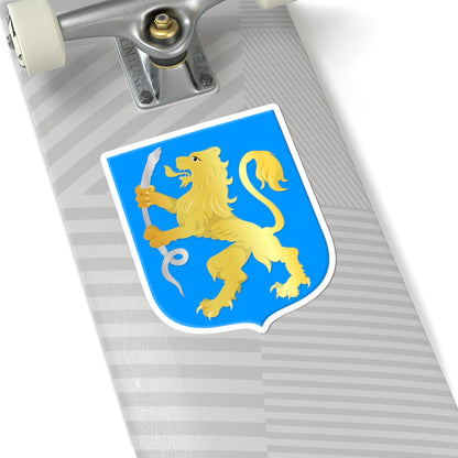Aalsmeer alternatief wapen (Netherlands) (Coat of Arms) STICKER Vinyl Kiss-Cut Decal