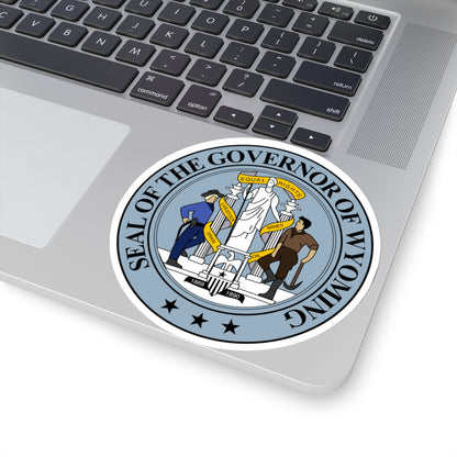 Seal of the Governor of Wyoming - STICKER Vinyl Kiss-Cut Decal