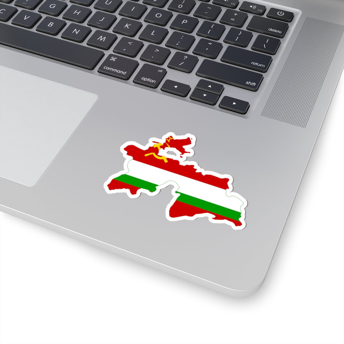 Flag map of the Tajik SSR 1953-1991 Flag map of Tajikistan 19911992 (Tajikistan) STICKER Vinyl Kiss-Cut Decal