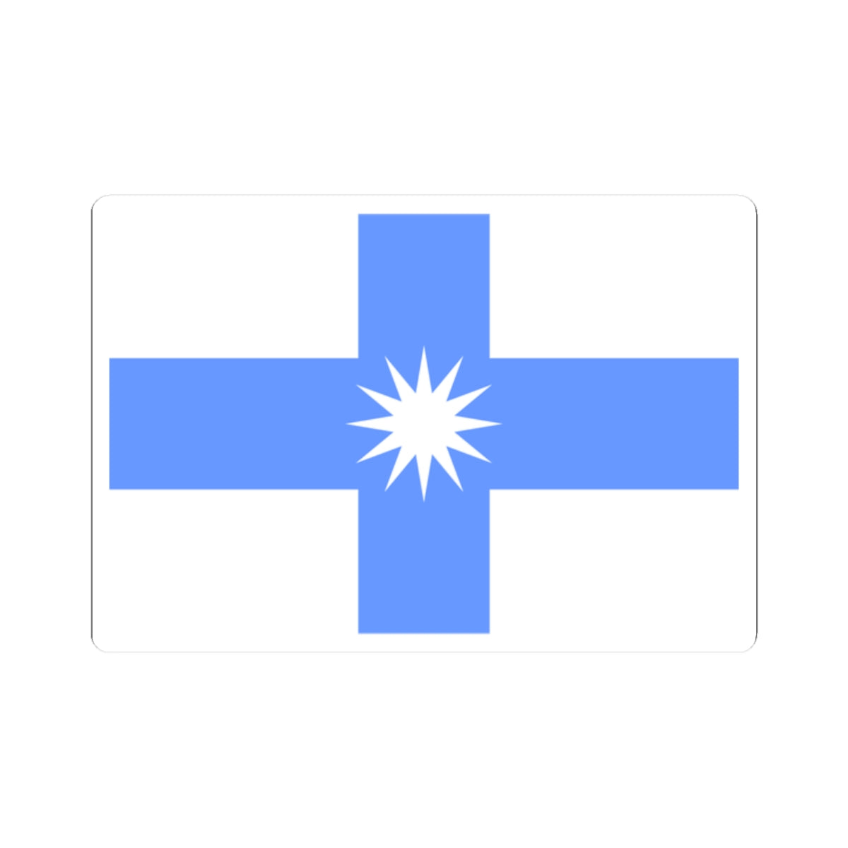 Flag of Gorskoe Leningrad oblast (Russia) STICKER Vinyl Kiss-Cut Decal