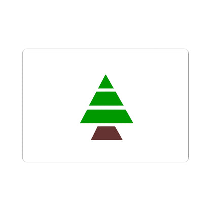 Flag of Kataeb Party (Lebanon) STICKER Vinyl Kiss-Cut Decal