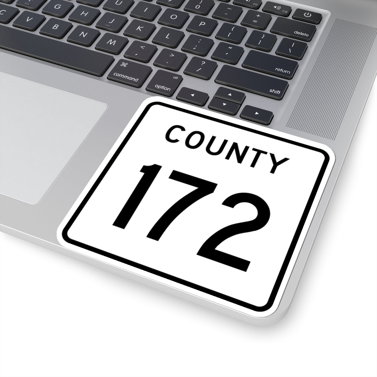 County 172 square (Minnesota) (Road Sign) STICKER Vinyl Kiss-Cut Decal