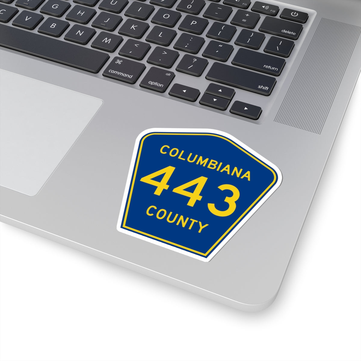 Columbiana County 443 (Ohio) (Road Sign) STICKER Vinyl Kiss-Cut Decal