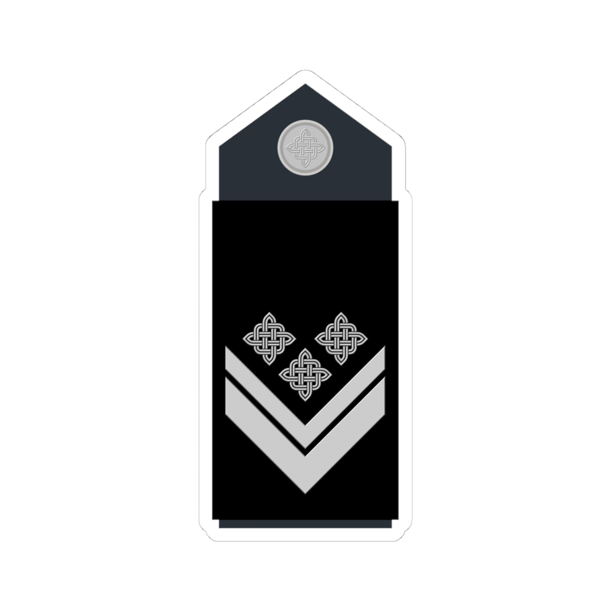 Naramenica odore časničkog namjesnika HRZ i PZO (Croatia) (Military Rank) STICKER Vinyl Kiss-Cut Decal