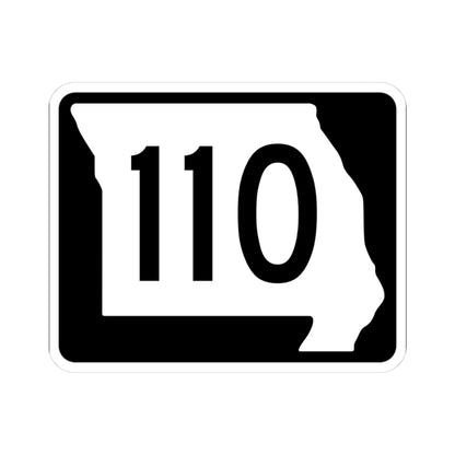 MO-110 (Missouri) (Road Sign) STICKER Vinyl Kiss-Cut Decal