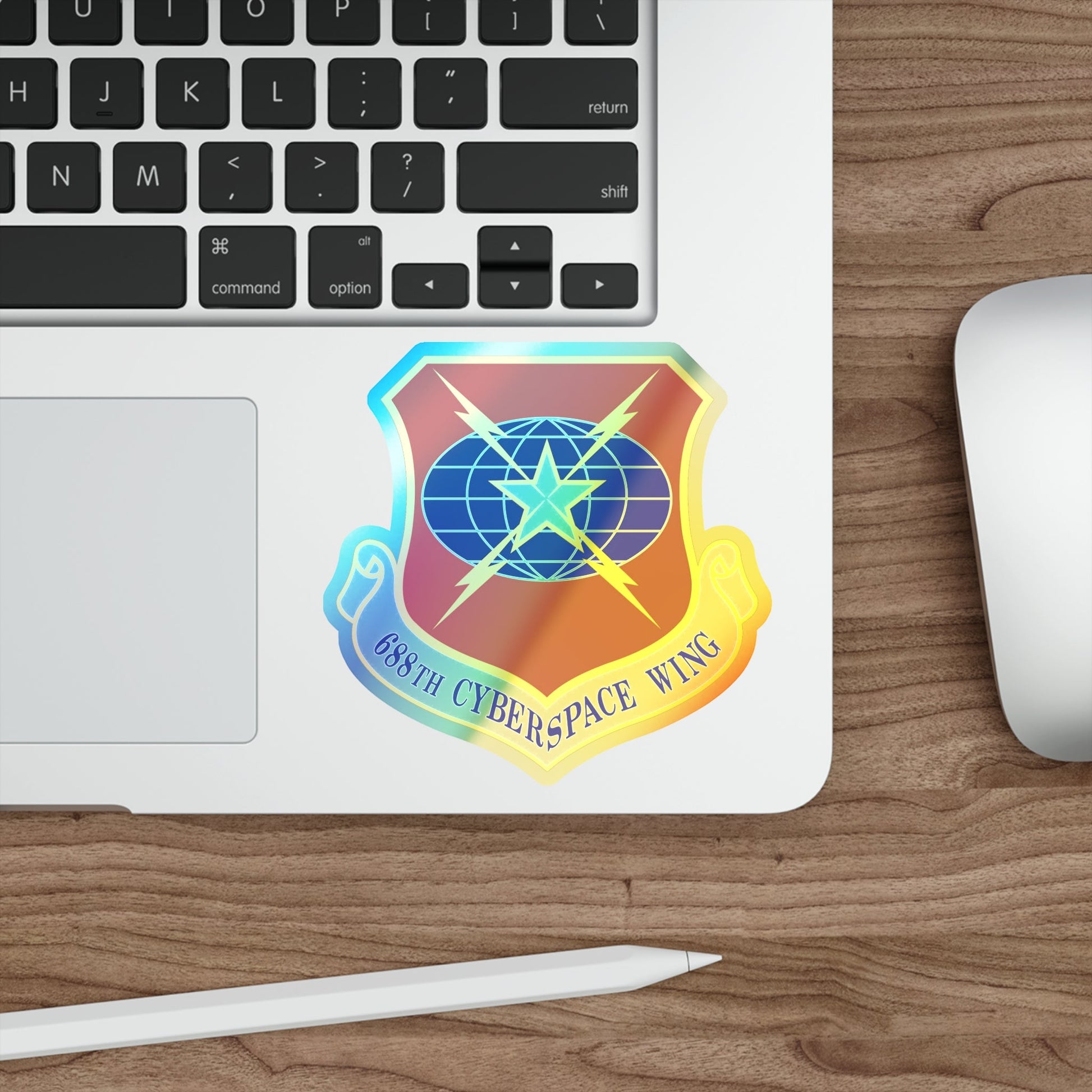 688 Cyberspace Wing ACC (U.S. Air Force) Holographic STICKER Die-Cut Vinyl Decal-The Sticker Space