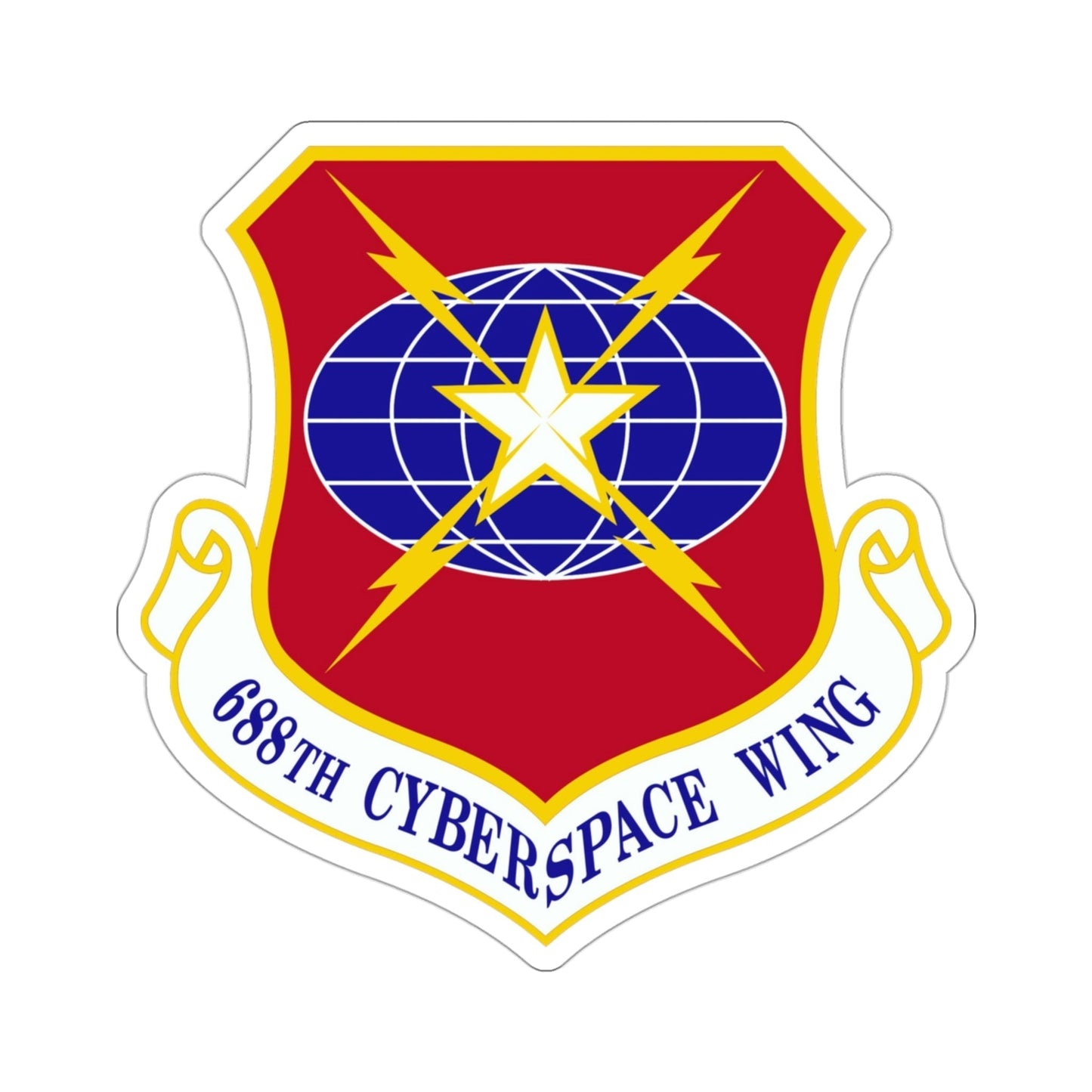 688 Cyberspace Wing ACC (U.S. Air Force) STICKER Vinyl Die-Cut Decal-3 Inch-The Sticker Space