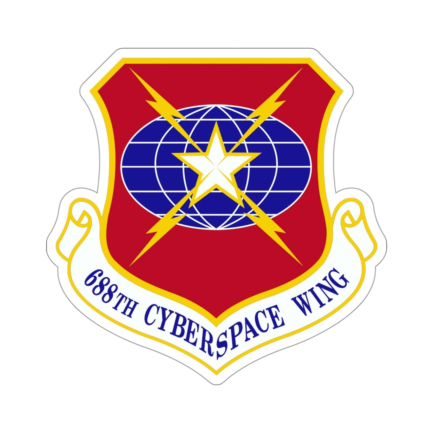 688 Cyberspace Wing ACC (U.S. Air Force) STICKER Vinyl Die-Cut Decal-4 Inch-The Sticker Space