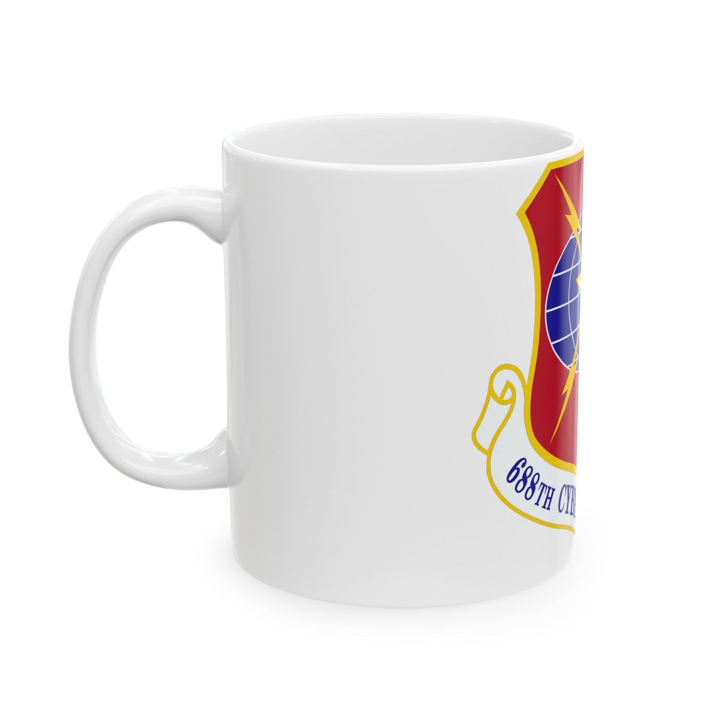 688 Cyberspace Wing ACC (U.S. Air Force) White Coffee Mug-The Sticker Space