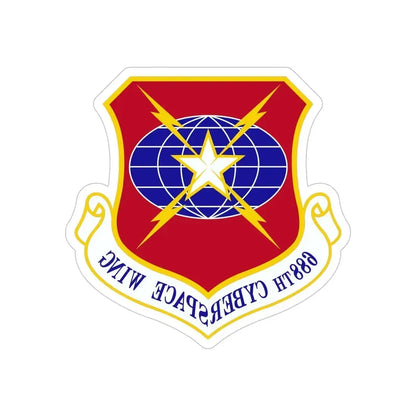 688 Cyberspace Wing ACC (U.S. Air Force) REVERSE PRINT Transparent Die-Cut STICKER - The Sticker Space