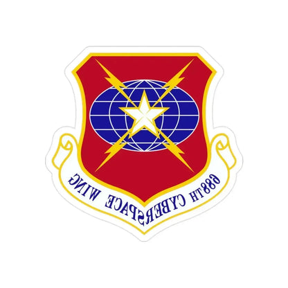 688 Cyberspace Wing ACC (U.S. Air Force) REVERSE PRINT Transparent Die-Cut STICKER - The Sticker Space