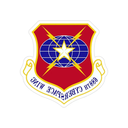 688 Cyberspace Wing ACC (U.S. Air Force) REVERSE PRINT Transparent Die-Cut STICKER - The Sticker Space