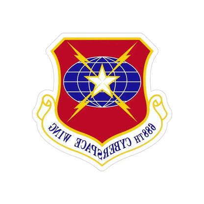 688 Cyberspace Wing ACC (U.S. Air Force) REVERSE PRINT Transparent Die-Cut STICKER - The Sticker Space