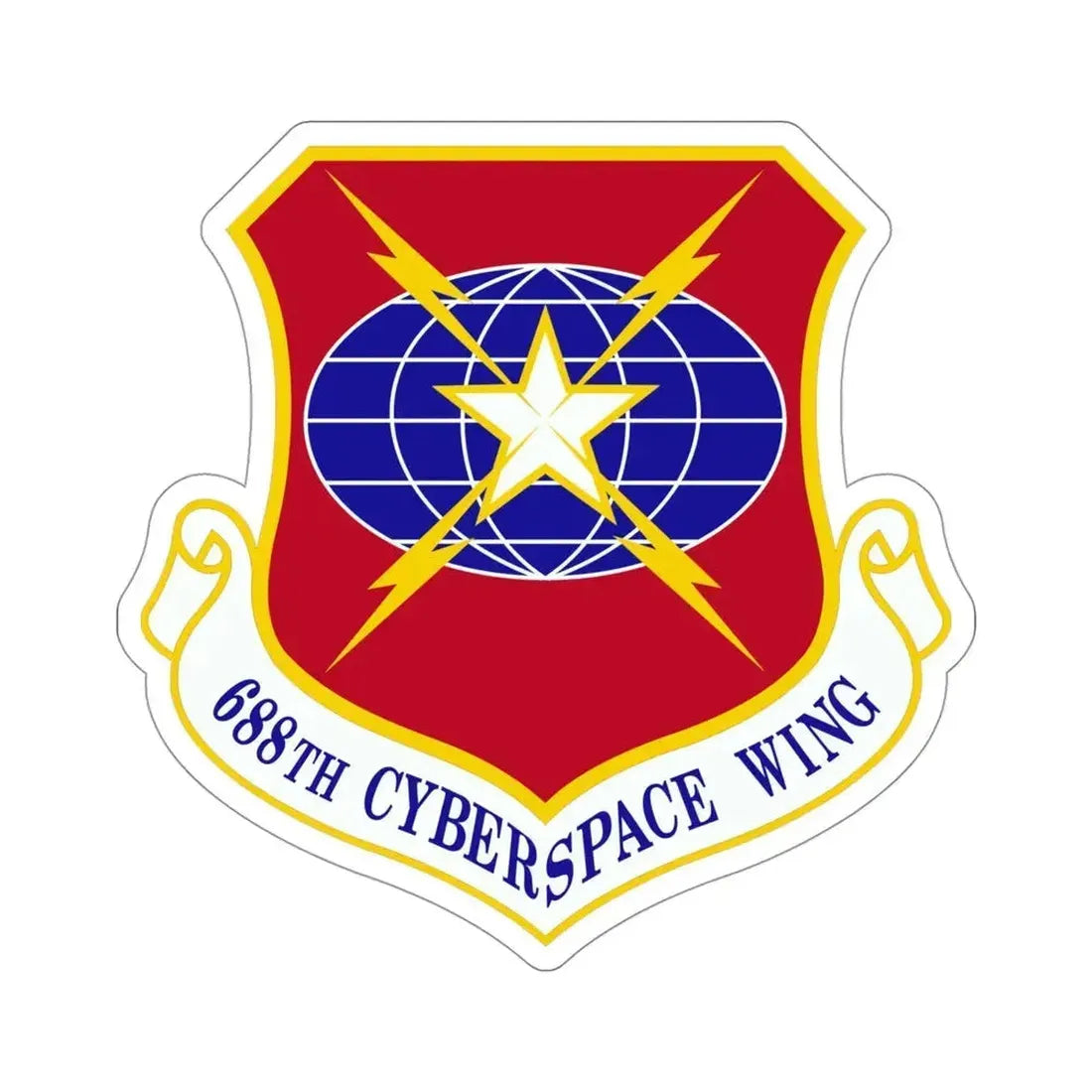 688 Cyberspace Wing ACC (U.S. Air Force) STICKER Vinyl Die-Cut Decal 4 Inch - The Sticker Space