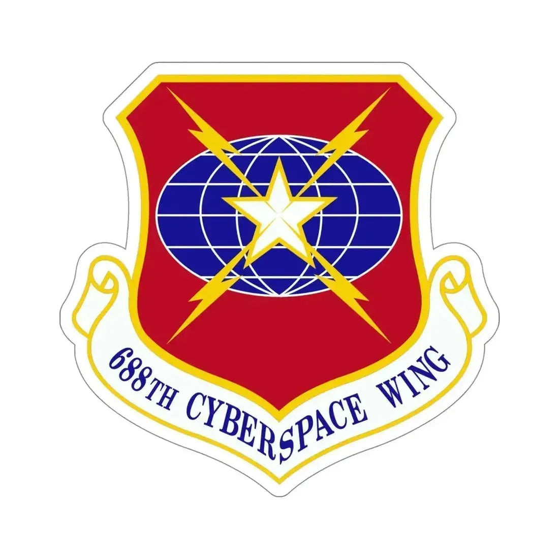 688 Cyberspace Wing ACC (U.S. Air Force) STICKER Vinyl Die-Cut Decal 5 Inch - The Sticker Space