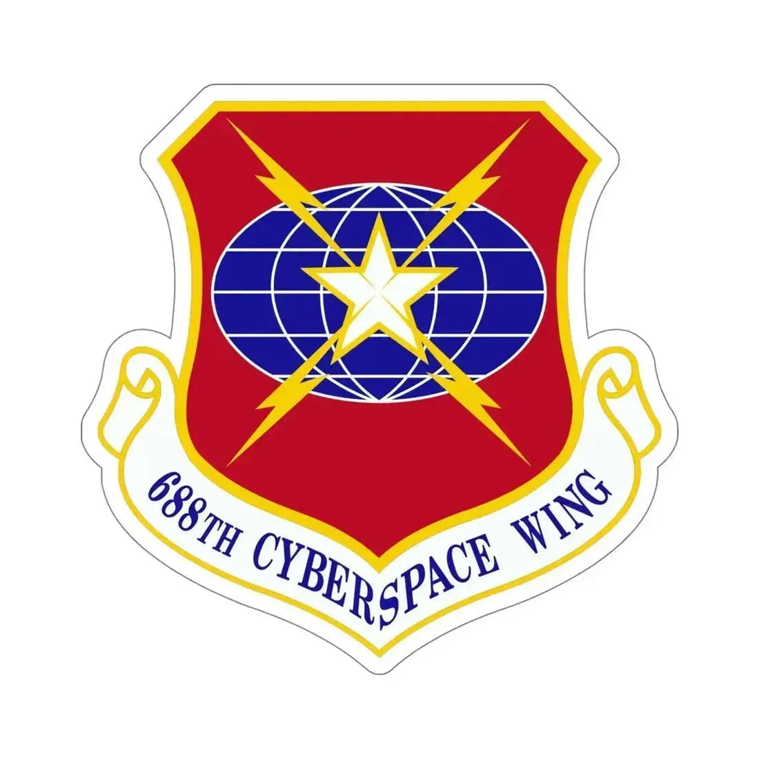 688 Cyberspace Wing ACC (U.S. Air Force) STICKER Vinyl Die-Cut Decal 6 Inch - The Sticker Space