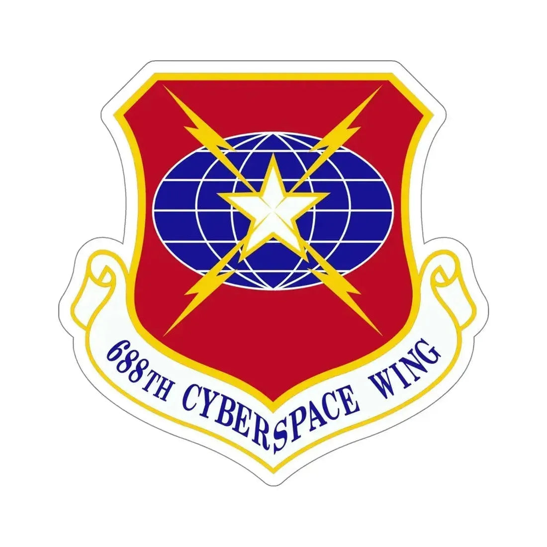 688 Cyberspace Wing ACC (U.S. Air Force) STICKER Vinyl Die-Cut Decal 6 Inch - The Sticker Space
