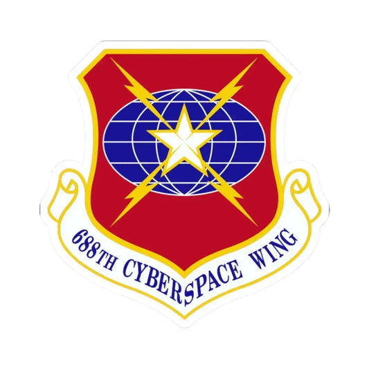688 Cyberspace Wing ACC (U.S. Air Force) STICKER Vinyl Kiss-Cut Decal 2 Inch White - The Sticker Space