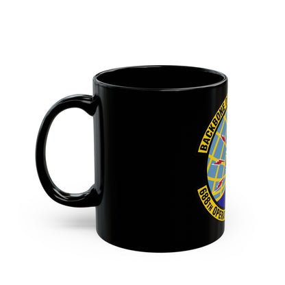 688 Operations Support Squadron ACC (U.S. Air Force) Black Coffee Mug-The Sticker Space