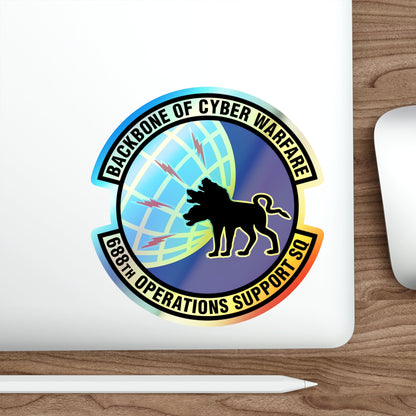 688 Operations Support Squadron ACC (U.S. Air Force) Holographic STICKER Die-Cut Vinyl Decal-The Sticker Space