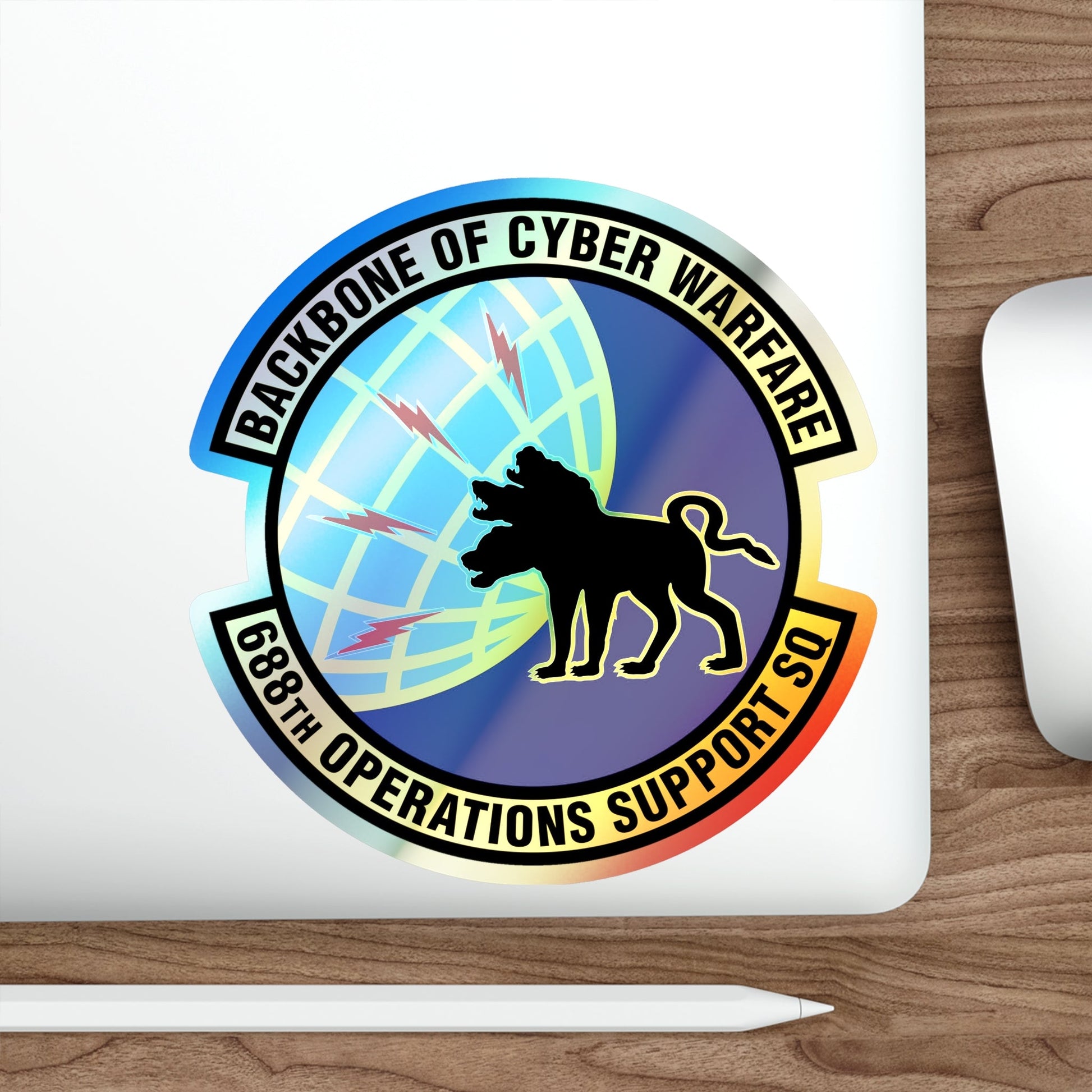 688 Operations Support Squadron ACC (U.S. Air Force) Holographic STICKER Die-Cut Vinyl Decal-The Sticker Space