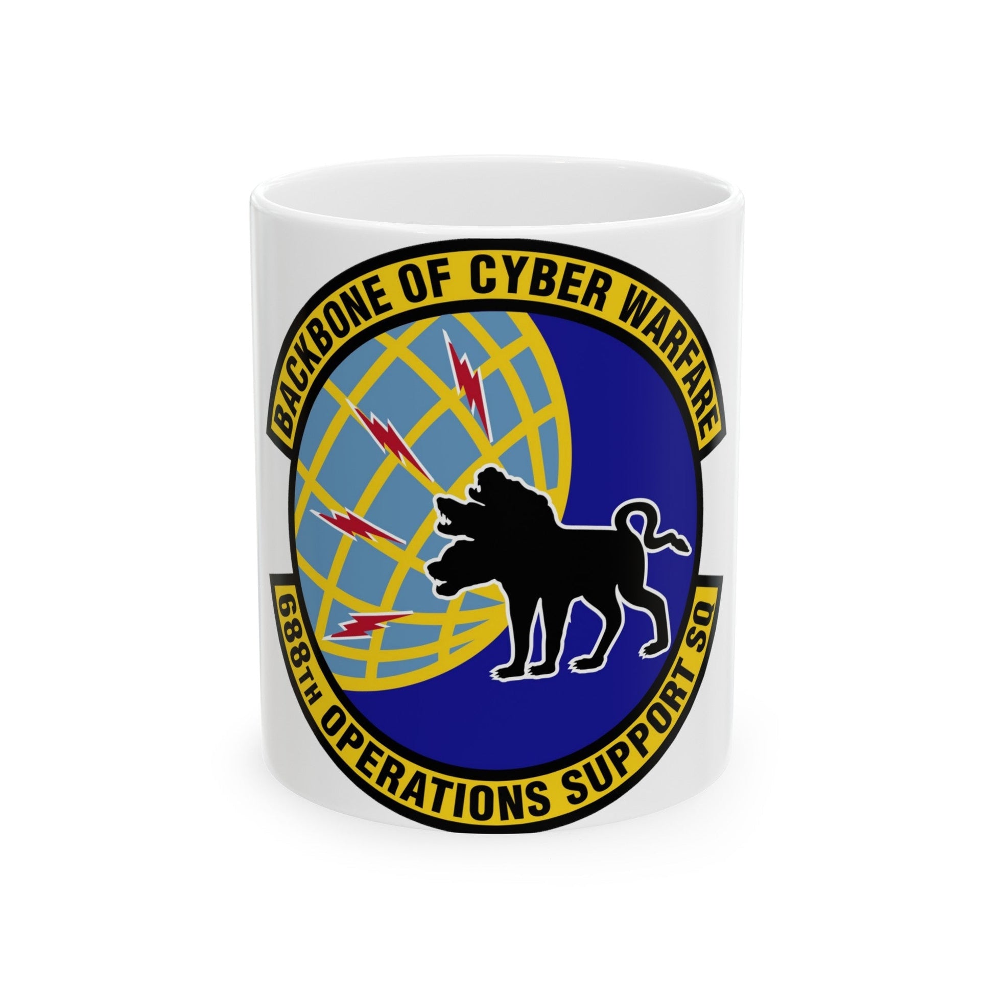 688 Operations Support Squadron ACC (U.S. Air Force) White Coffee Mug-11oz-The Sticker Space