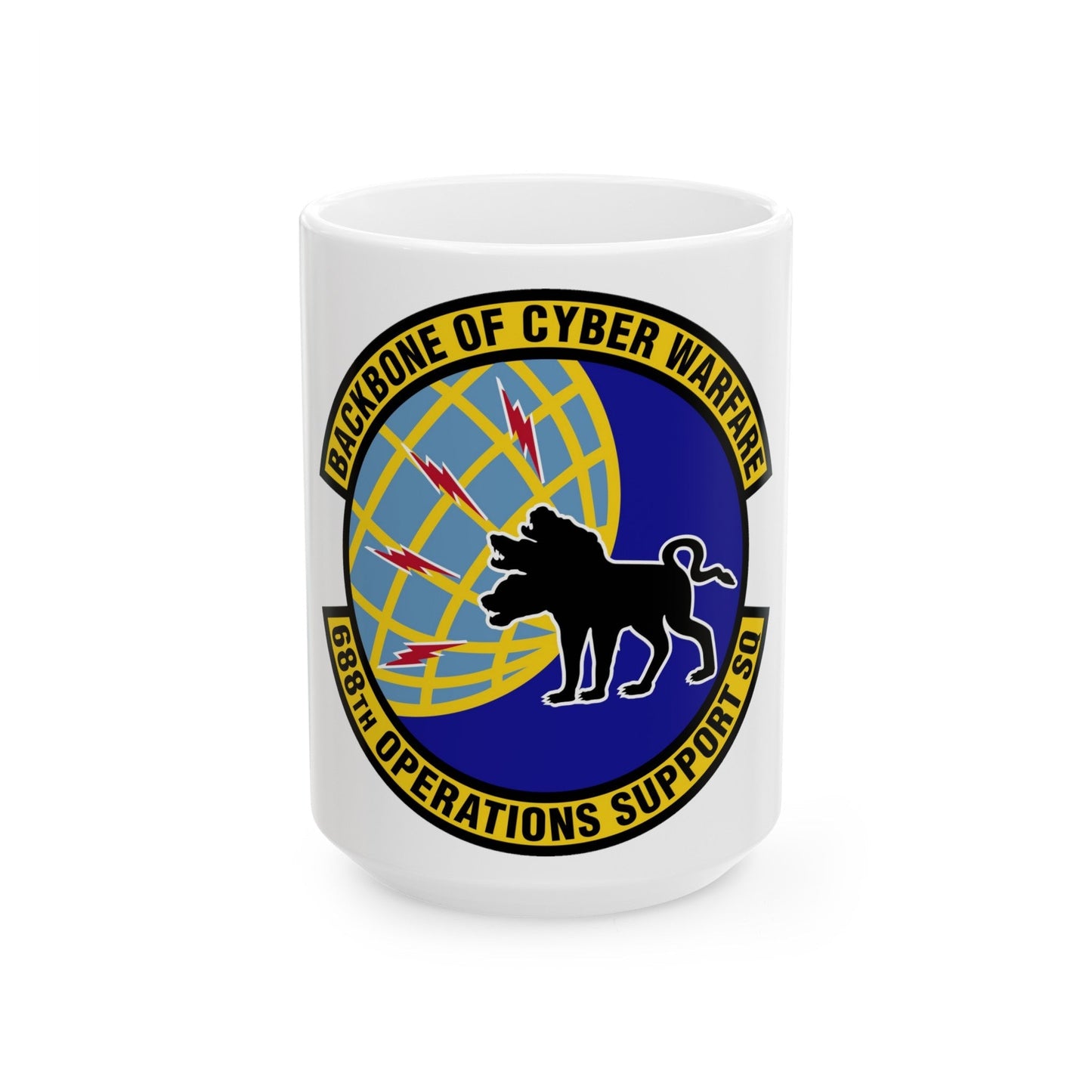 688 Operations Support Squadron ACC (U.S. Air Force) White Coffee Mug-15oz-The Sticker Space