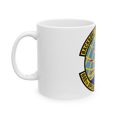 688 Operations Support Squadron ACC (U.S. Air Force) White Coffee Mug-The Sticker Space