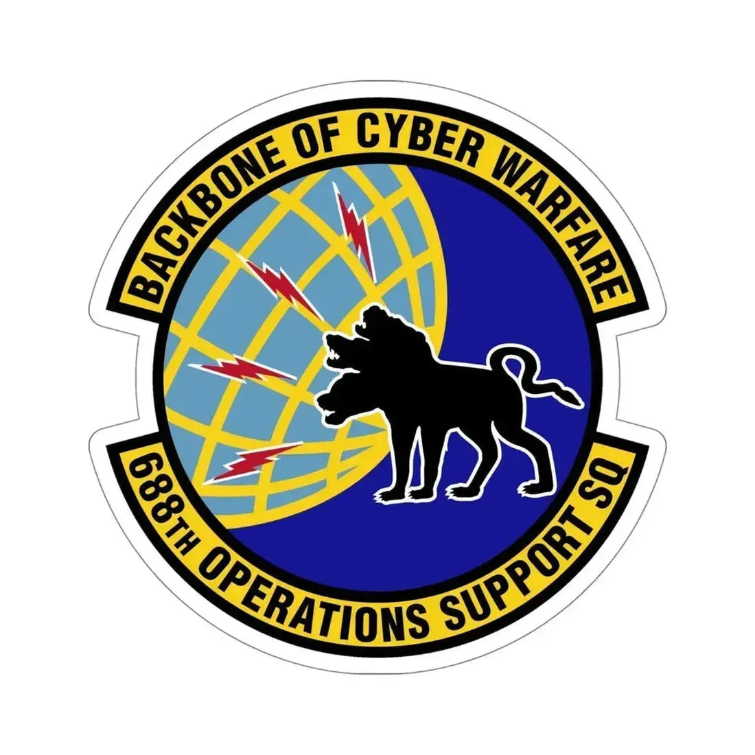 688 Operations Support Squadron ACC (U.S. Air Force) STICKER Vinyl Die-Cut Decal 5 Inch - The Sticker Space