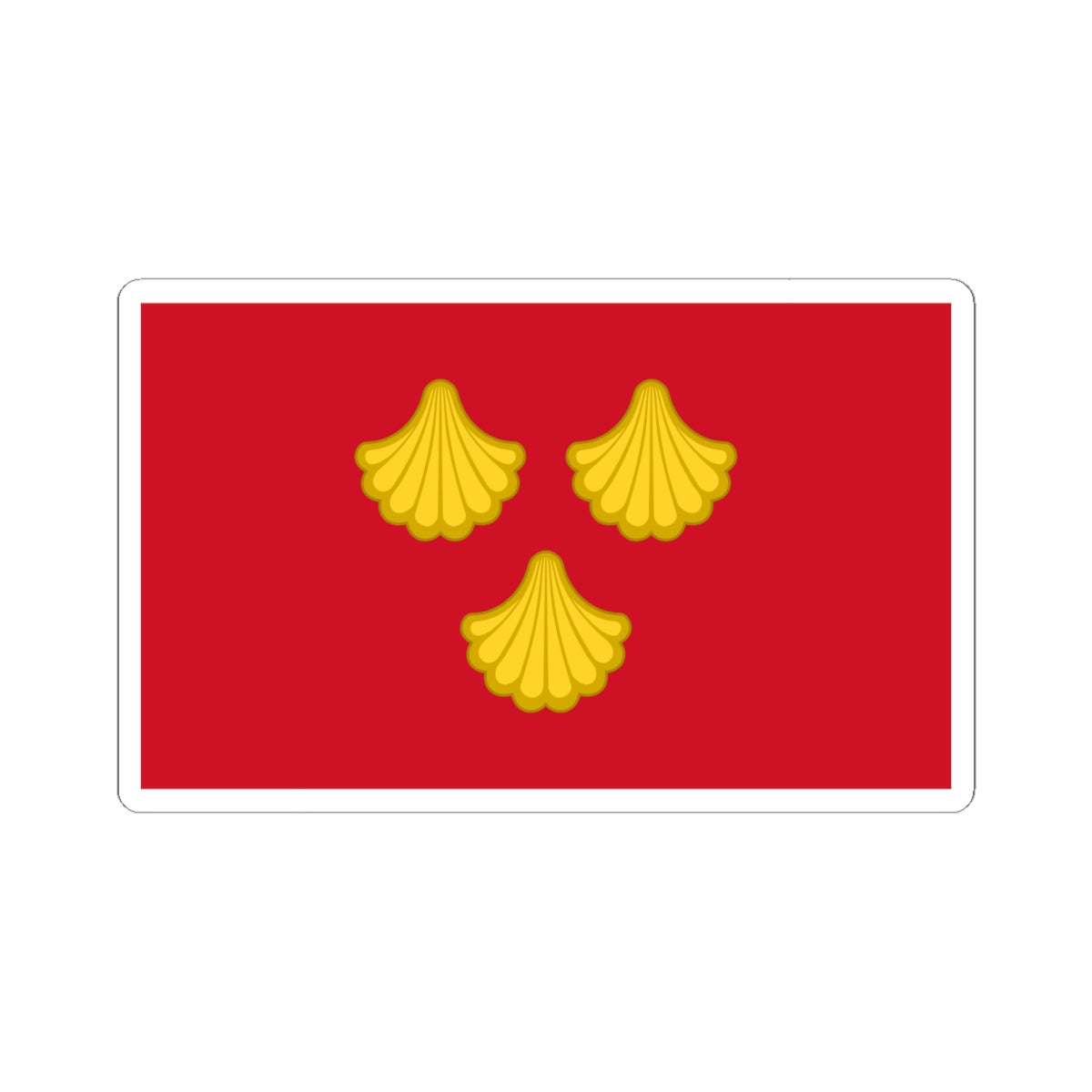 St James Church Quedgeley flag (England) STICKER Vinyl Kiss-Cut Decal