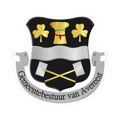 Avereest wapen (Netherlands) (Coat of Arms) STICKER Vinyl Kiss-Cut Decal