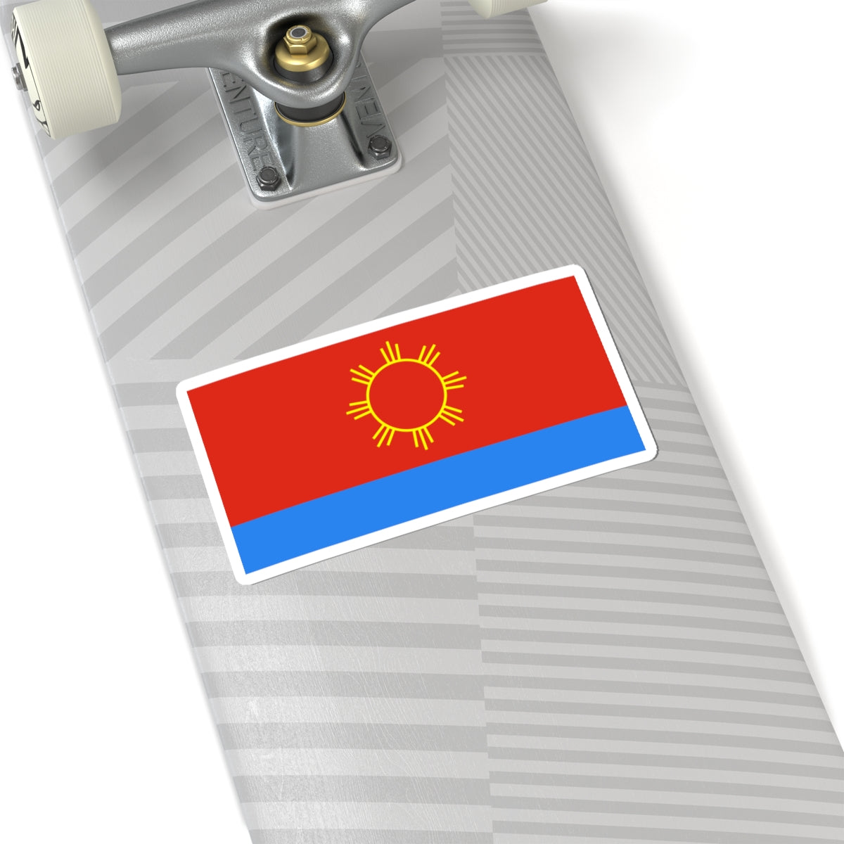 Flag of Polonne raion (Ukraine) STICKER Vinyl Kiss-Cut Decal