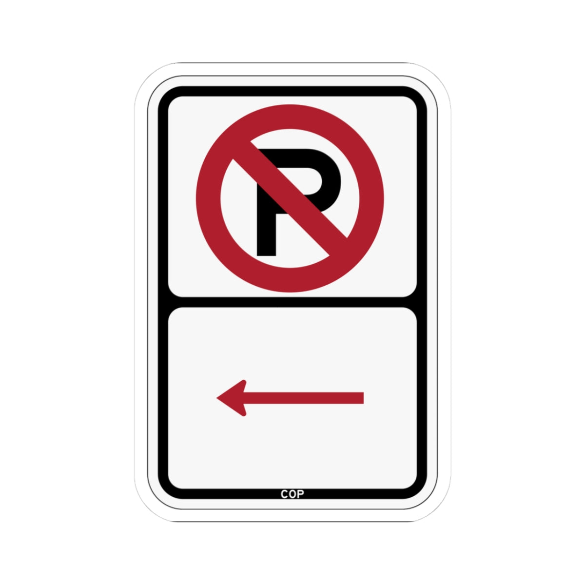 PBOT Road sign P1000L (Oregon) (Road Sign) STICKER Vinyl Kiss-Cut Decal