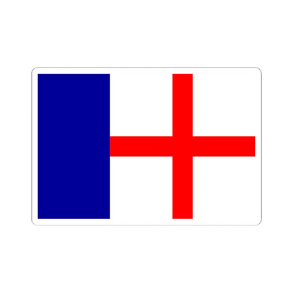 Flag of Cargese (France) STICKER Vinyl Kiss-Cut Decal