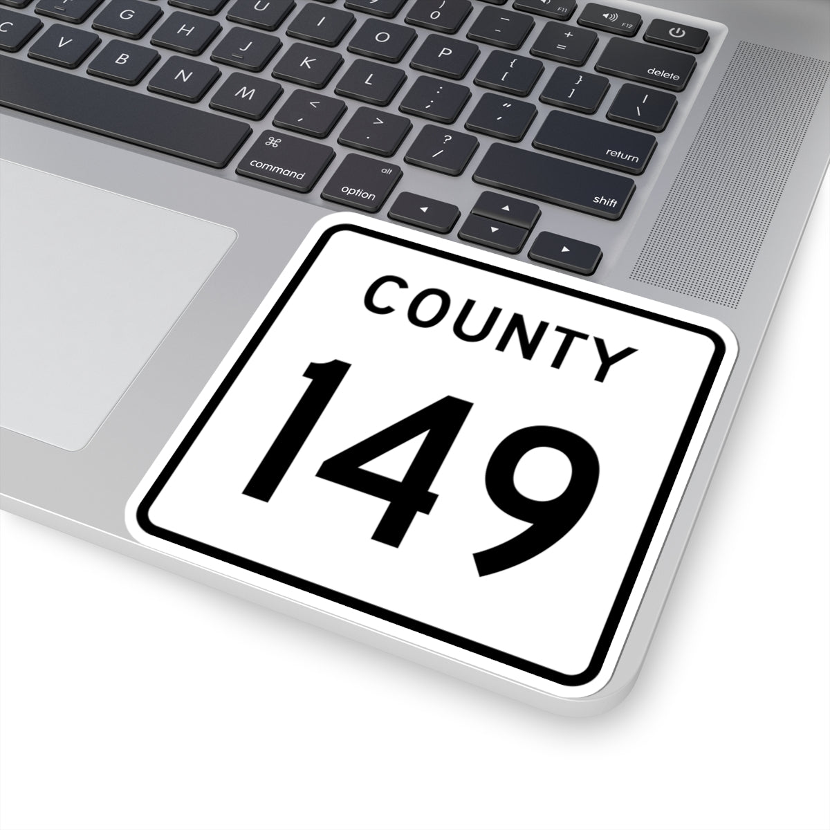 County 149 square (Minnesota) (Road Sign) STICKER Vinyl Kiss-Cut Decal