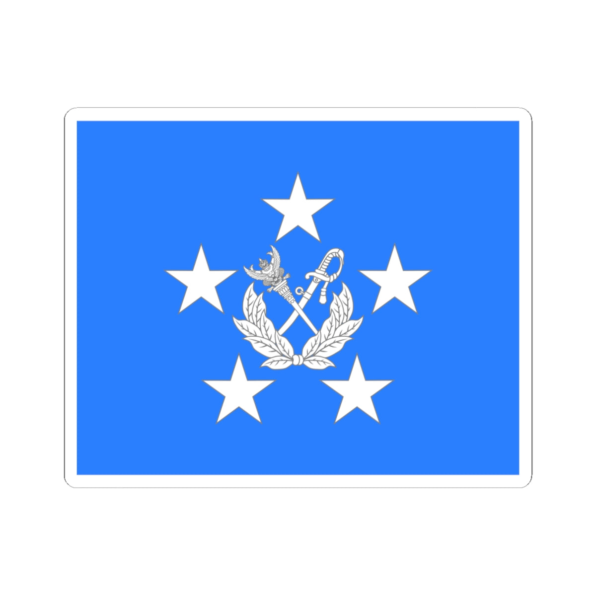 Flag Thai Marshal of Air Force (Thailand) STICKER Vinyl Kiss-Cut Decal
