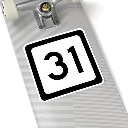 WV-31 (Virginia) (Road Sign) STICKER Vinyl Kiss-Cut Decal