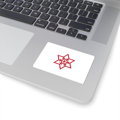 Flag of Omuta Fukuoka (Japan) STICKER Vinyl Kiss-Cut Decal